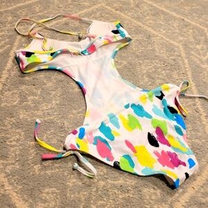 F21 Multicolor Cutout Monokini